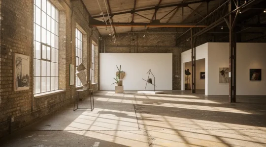 Alternative art spaces and street art in East London's industrial landscape