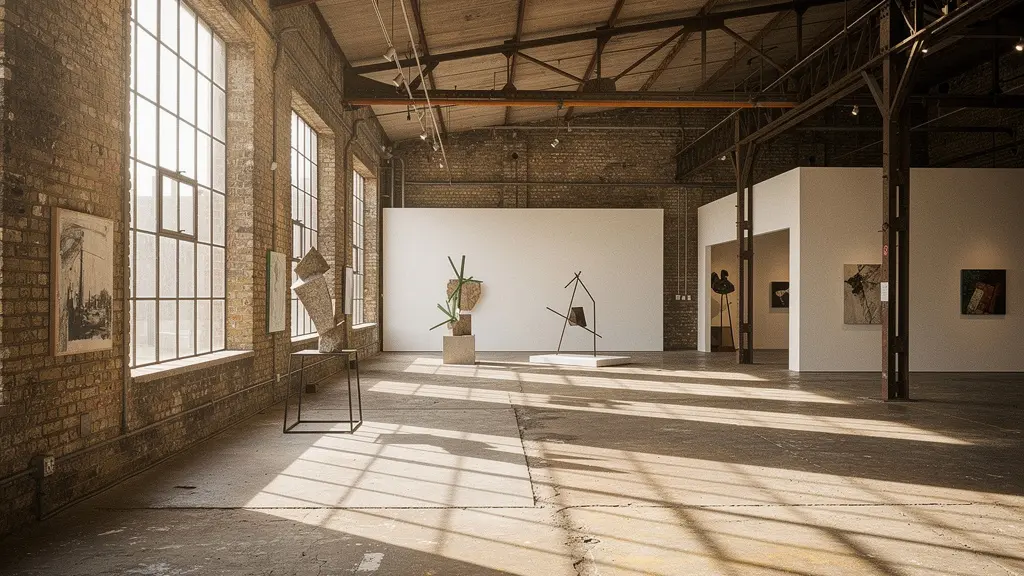 Alternative art spaces and street art in East London's industrial landscape